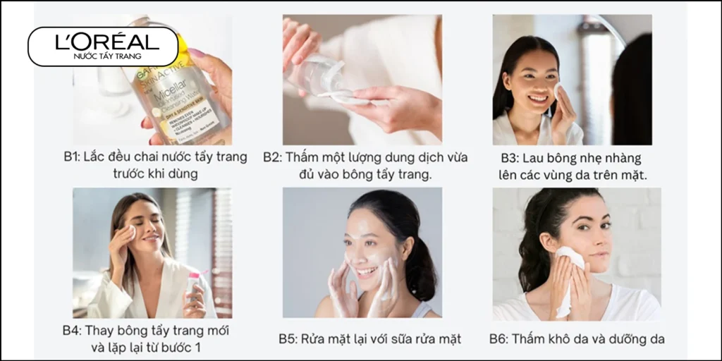 Cách sử dụng nước tẩy trang đúng cách cho bà bầu