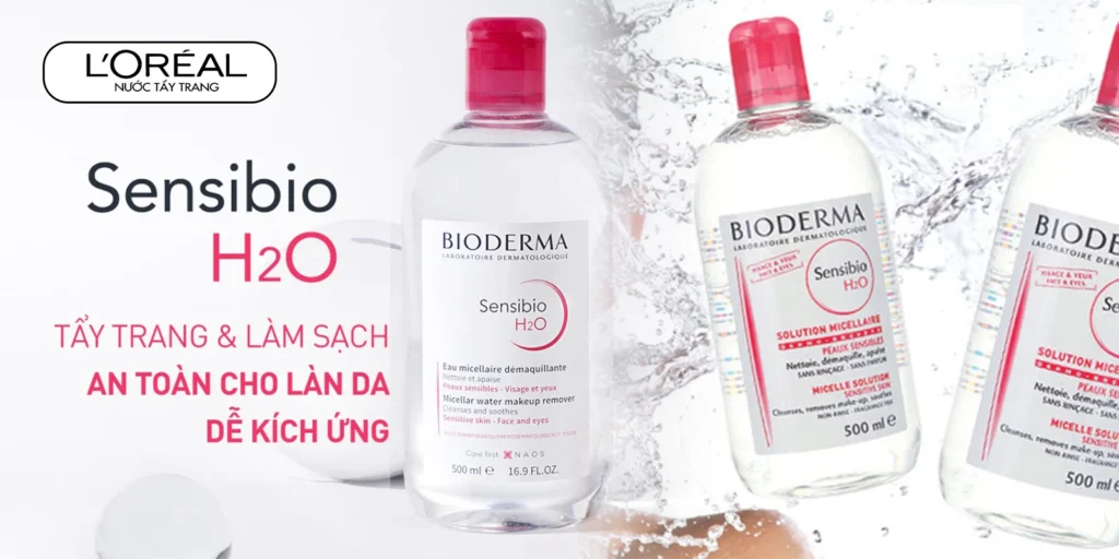 Nước tẩy trang Bioderma Sensibio H2O - Lựa chọn an toàn